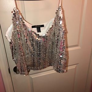 Sequin Crop Top